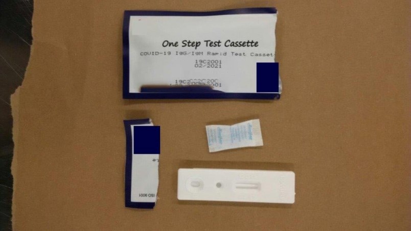 fake testing kits