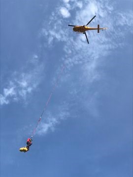 Coquitlam Search and Rescue long-lined a 59-year-old mother
