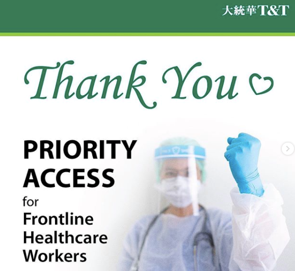 T&T gives healthcare workers “priority access” to its stores_0