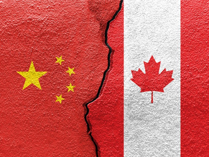 Only 14% of Canadians view China in a positive light, according to a new poll