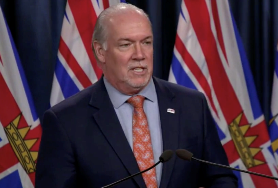 Premiere John Horgan announces partial re-opening of schools across B.C. Friday, May 15.