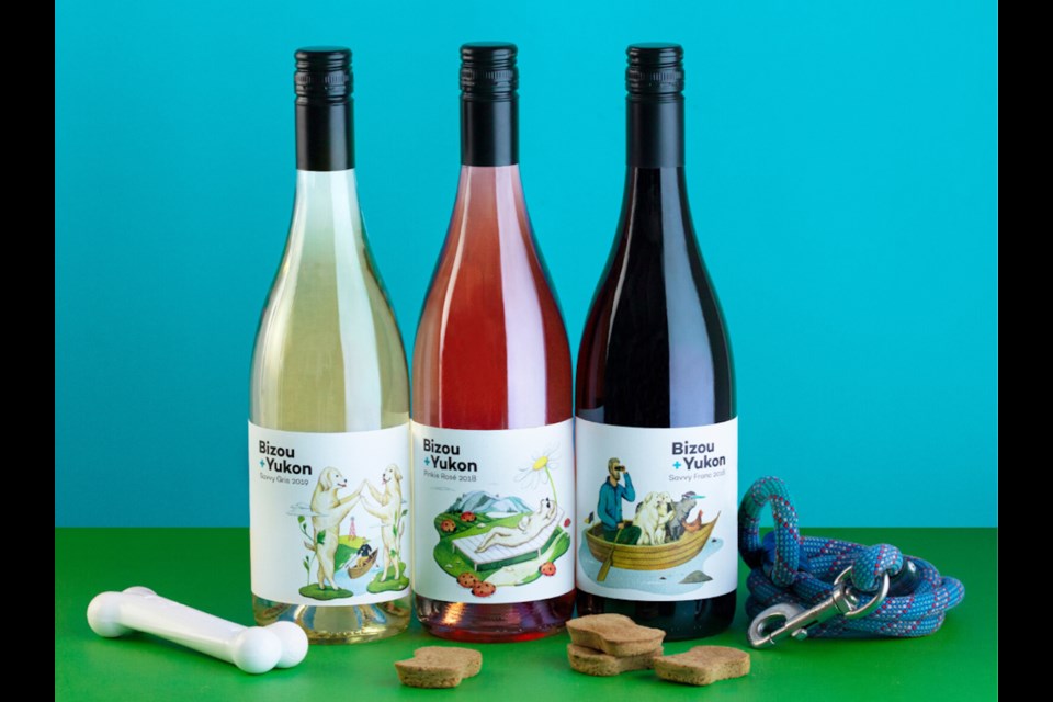 Delicious Bizou and Yukon wines for summer: Savvy Gris, Pinkie Rosé, and Savvy Franc. Credit: Lionel Trudel