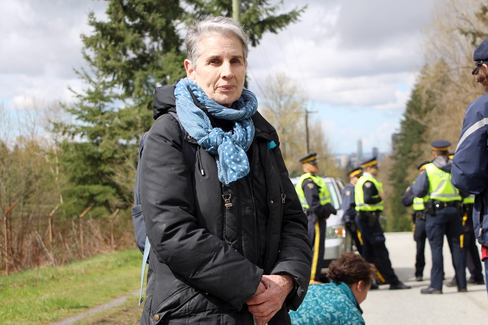 Trans Mountain protest, Susan Smyth