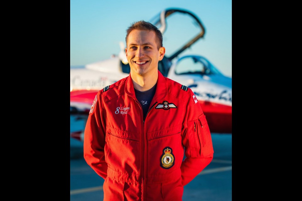 Capt. Logan Reid, who flies with the Snowbirds, was born and raised on Vancouver Island.