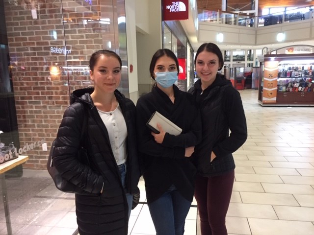 Sara Ferguson, Simone and Silvanna Benedikovic spent an afternoon at Coquitlam Centre