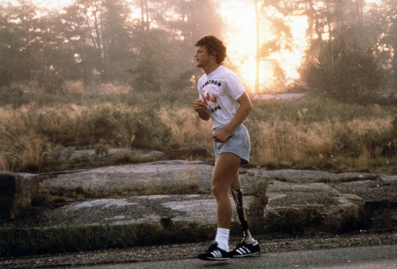 In a retro nod to Terry Fox's classic sneakers, Adidas released a new pair in time for the Marathon