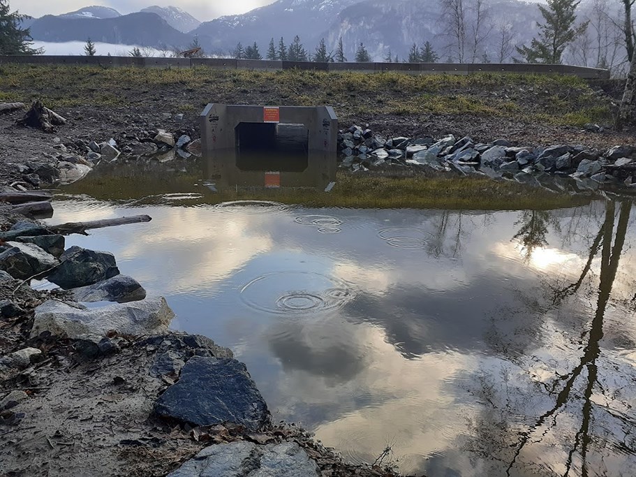 Upgraded culvert.