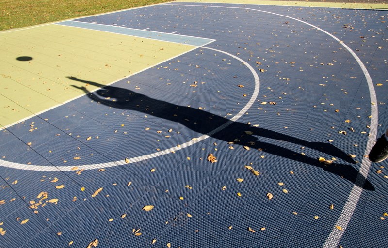 Basketball court at Central Park in Victoria photo