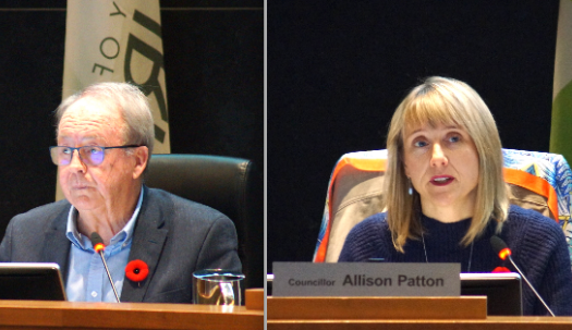 Surrey Mayor Doug McCallum and Surrey councillor Allison Patton