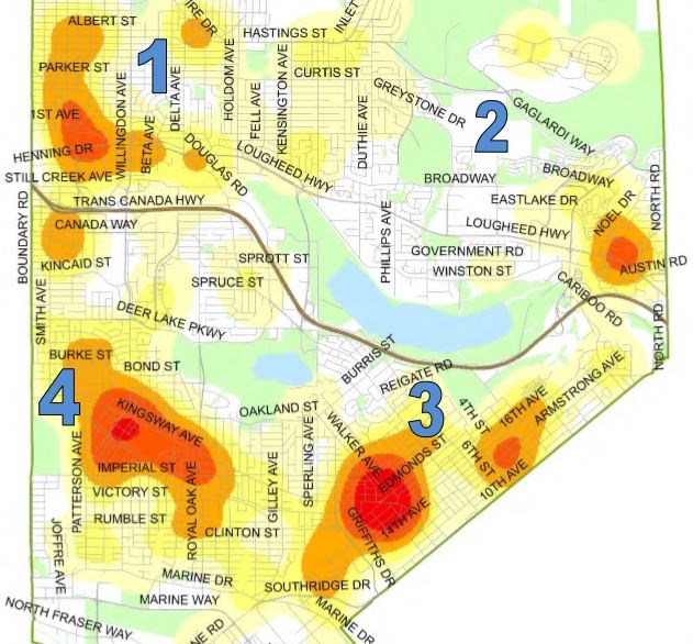 burnaby rcmp crime heat map