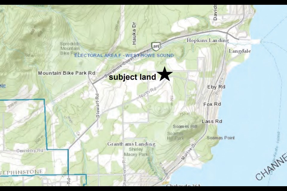 The area proposed for the 10-lot bare land strata.
