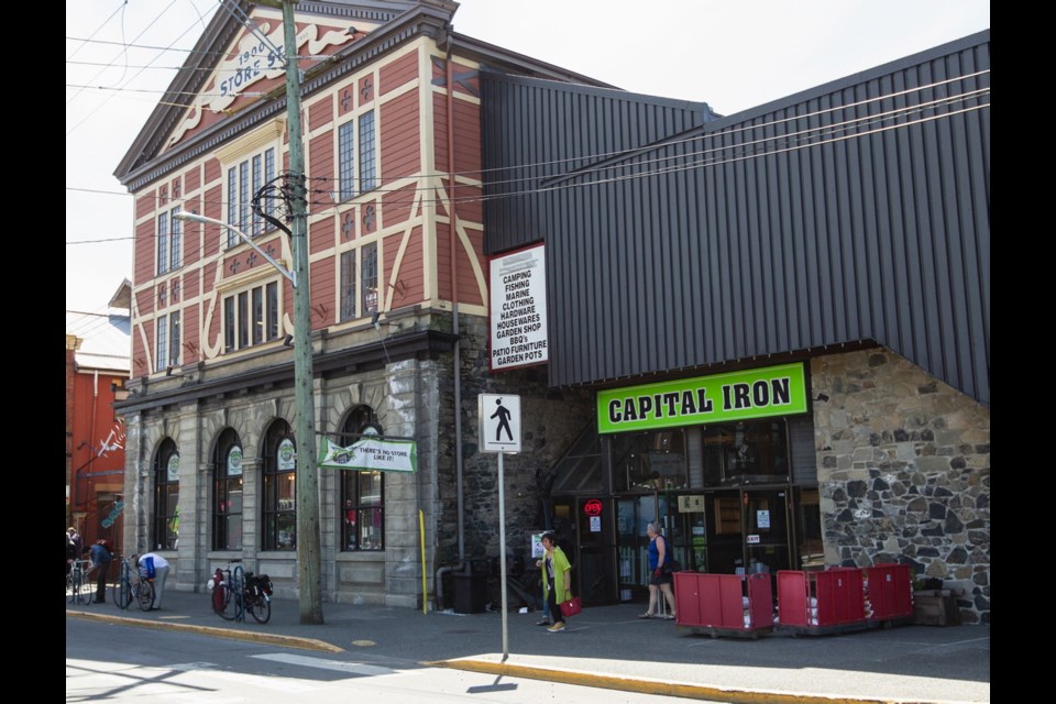 The land sale includes the historic Capital Iron building. The store, founded in 1934, will continue to operate. Reliance Properties says development plans are still in the works.