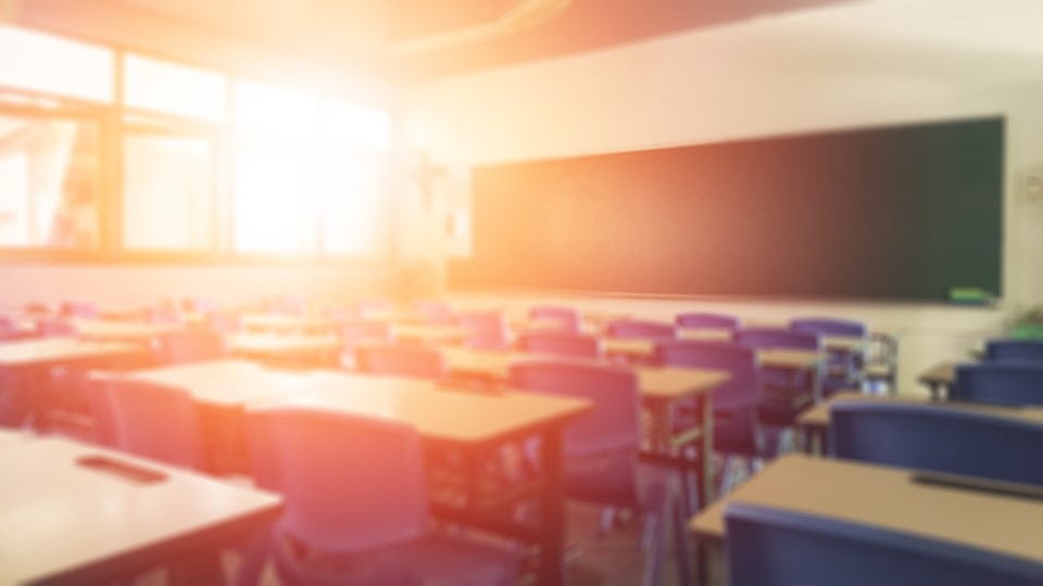 school classroom, empty classroom