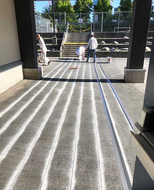 rainbow walkway, Universtiy Highlands Elementary