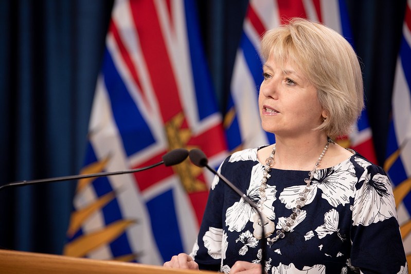 B.C.'s provincial health officer Bonnie Henry recently speaking to media