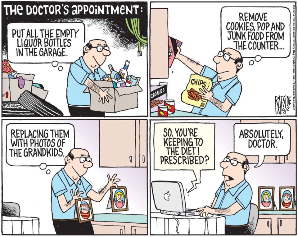 Adrian Raeside cartoon, Saturday, June 6, 2020, doctor’s appointment