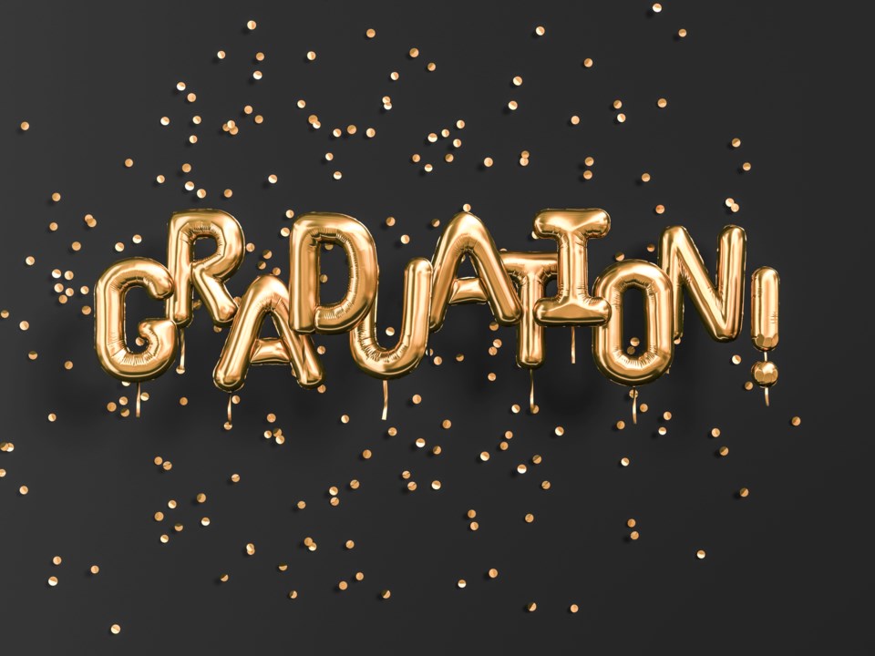 Graduation, balloons, stock image