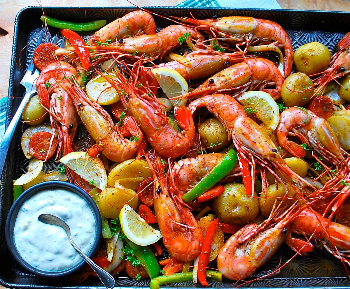 Eric Akis: A sheet-pan dinner with in-season spot prawns