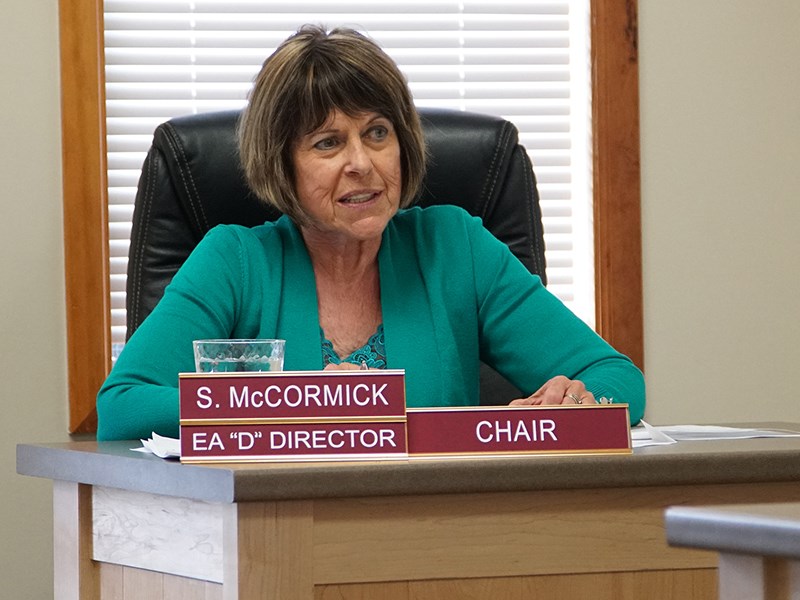 Electoral Area D director Sandy McCormick