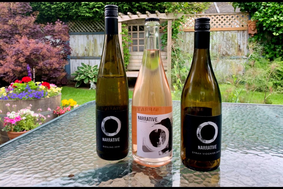 Narrative wines share their stories: an extroverted white, a bubbly pink, and a rich luscious red.