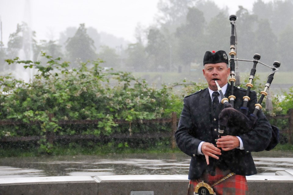 Mike Chisholm plays 'Bonnie Black Isle,' or 'A Lament for the Highland Games' at Coquitlam's Lafarge