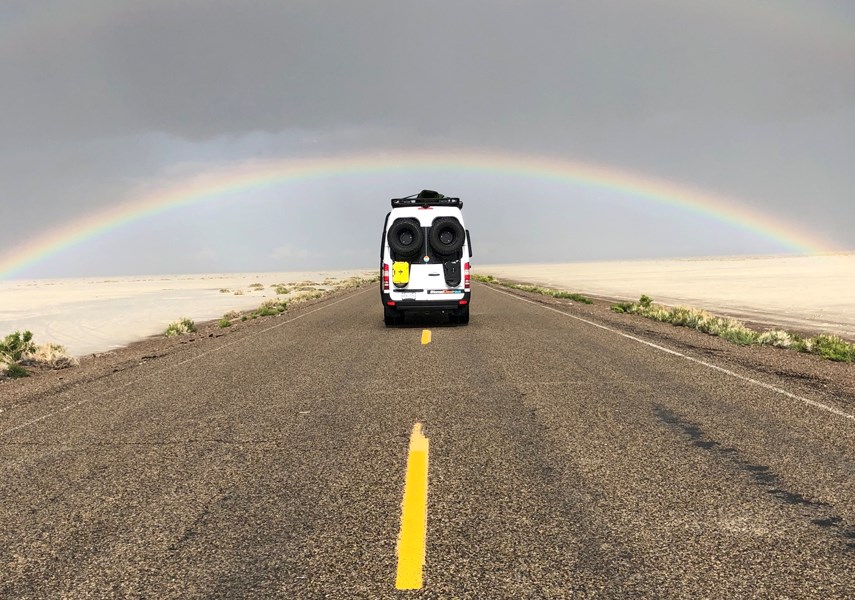 The Buechler family hits the road for a 2019 cross-continent trip in a custom vehicle made by North Vancouver's Nomad Vanz. photo Buechler Family