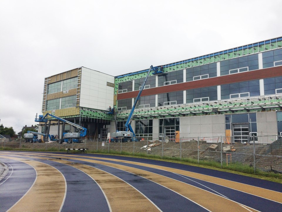 NWSS, New Westminster Secondary School, construction