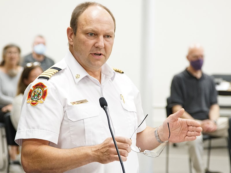 Powell River fire chief Terry Peters