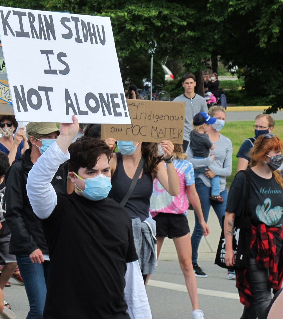 Sidhu protest sign