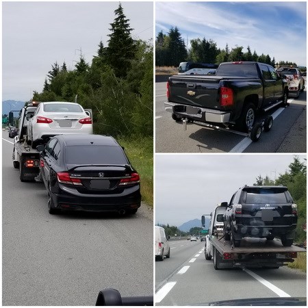 Richmond RCMP nabbed 23 speeders in a construction zone along Highway 99 last week.