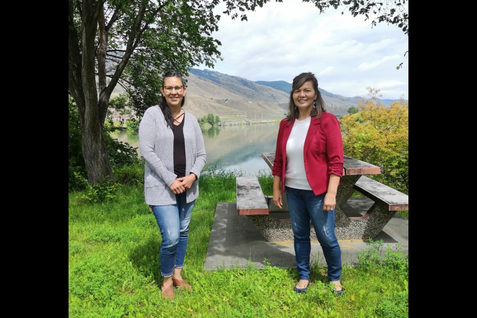 Simpcw First Nation Chief Shelly Loring (left) and Tk'emlups te Secwepemc Chief Rosanne Casimir