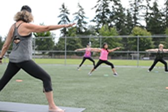 Outdoor fitness classes
