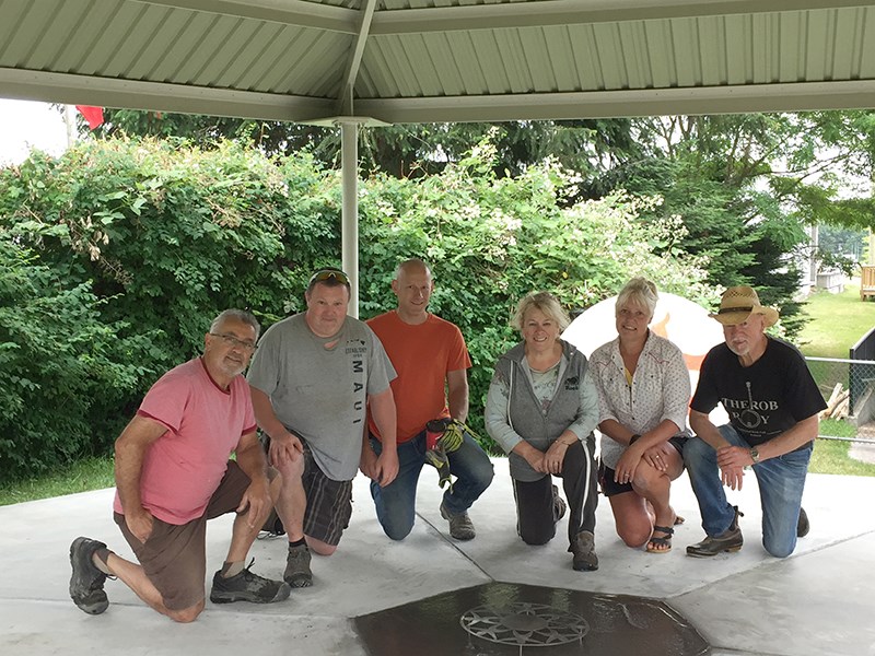 [From left] Charlie Gatt, Mark Shoreman, Darren Greene, Joyce Carlson, Jenn Lawlor and Don Carlson (Missing Dan De Vita).