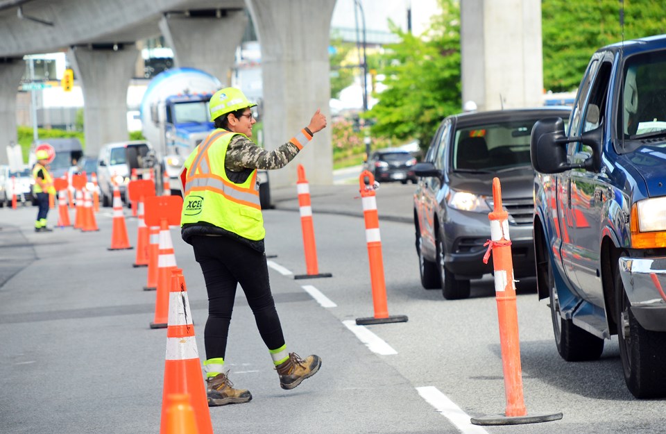 cone zone, flagger