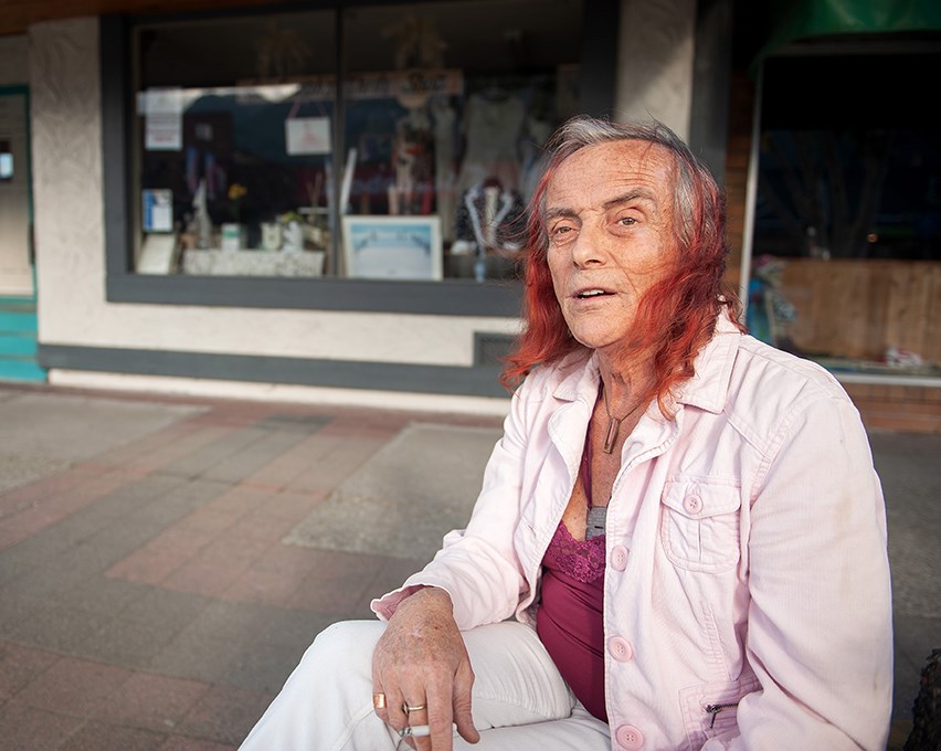 Jayme Schmetterling in downtown Squamish.