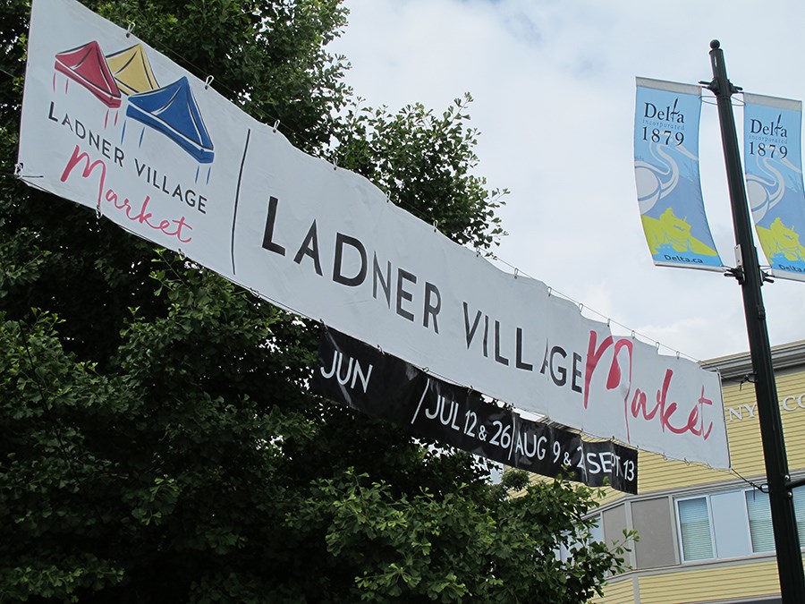 Ladner Village Market sign