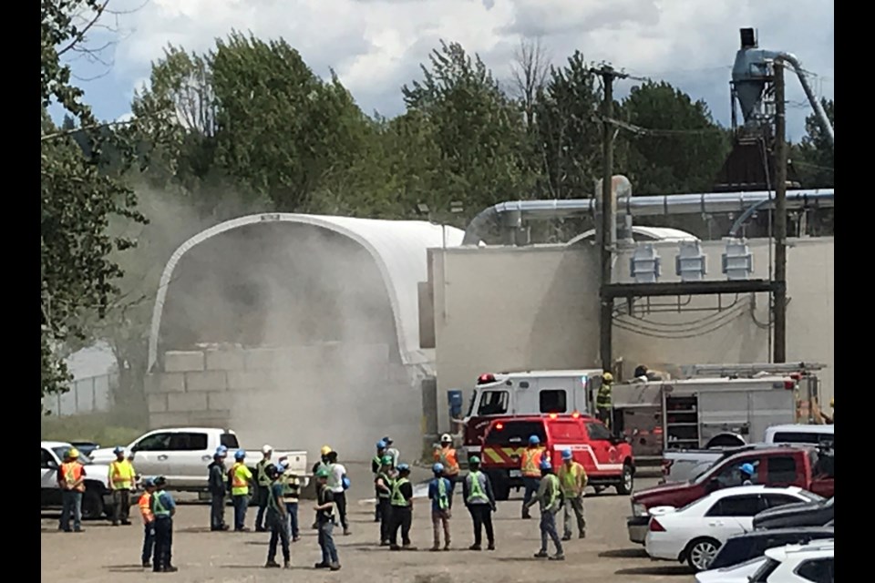 Prince George Fire Rescue was called to Brink Forest Products on Thursday afternoon to deal with a fire that broke out in the chipper room. The area was reopened to traffic by about 4 p.m.