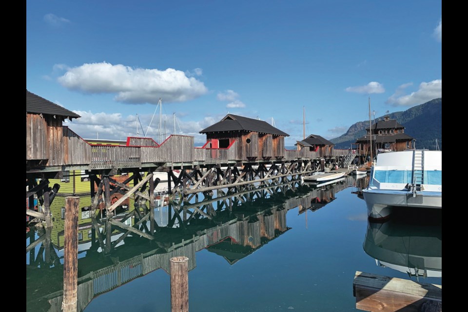Calming Cowichan Bay Marina has colourful float homes and several options for shopping.