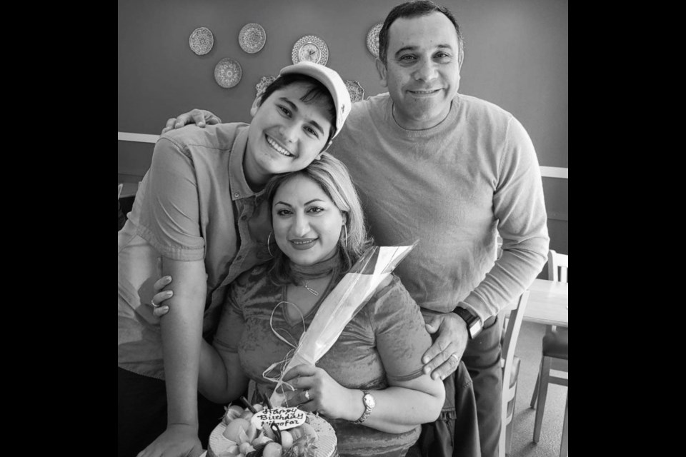 Niloofar Razzaghi, her husband Ardalan Ebnoddin-Hamidi and their 15-year-old son, Kamyar Ebnoddin-Hamidi of Port Coquitlam were among 173 people killed aboard Ukraine International Airlines Flight PS752 when the Iranian military shot down the plane shortly after takeoff from Tehran on Jan. 8, 2020.