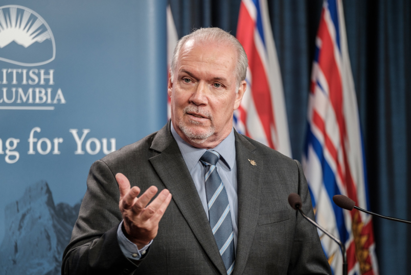 Premier John Horgan is basking in a high approval rating due to his government's handling of the COVID-19 pandemic, according to a recent poll.