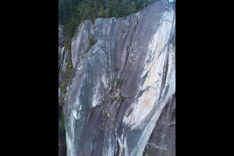 The climbers were on the Birds of Prey route on the Stawamus Chief