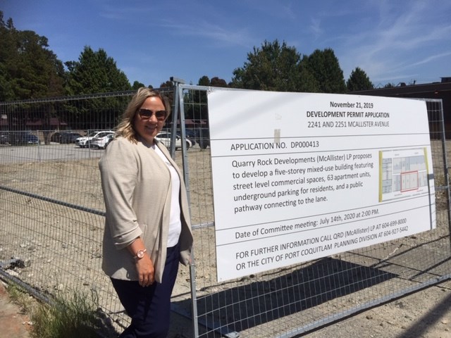 Jennifer McKinnon, executive director of the Downtown Port Coquitlam BIA, said her organization will work with the city to find places to park for customers after construction starts on the McAllister project.