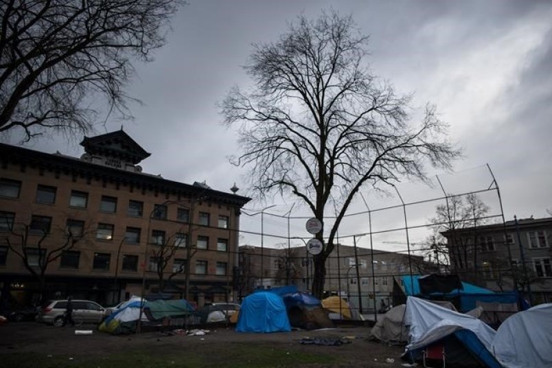 The province is encouraging residents living in tent cities