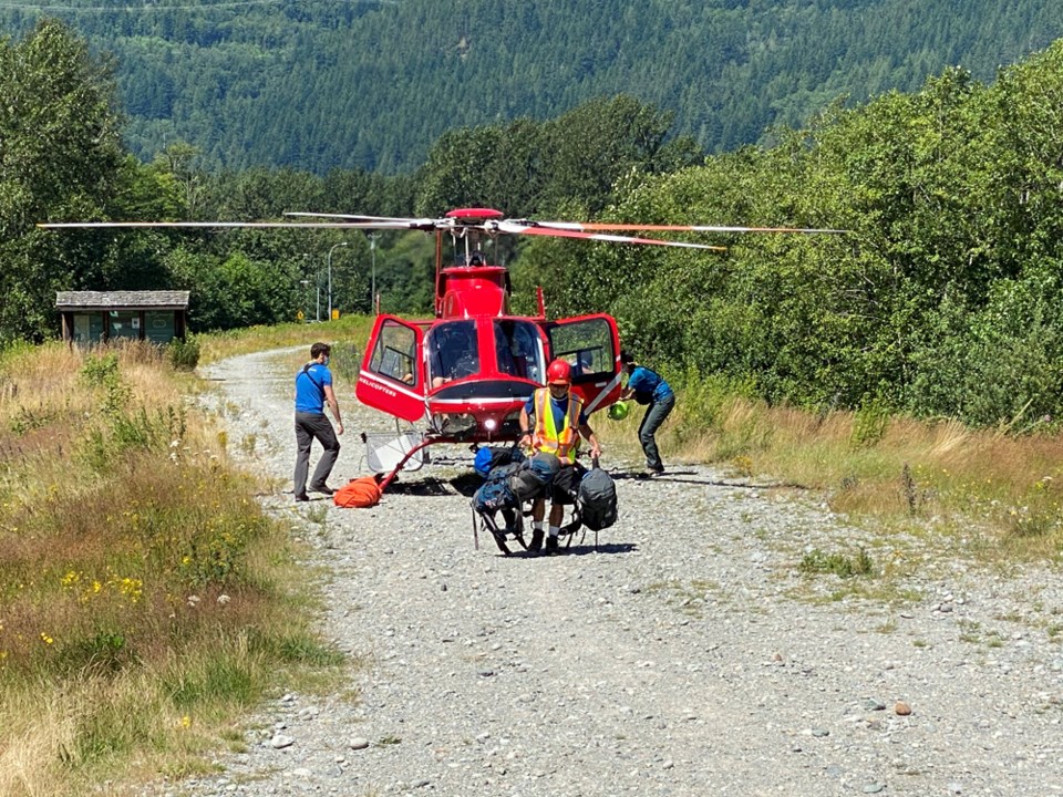 Prepping for the Watersprite rescue on July 18.