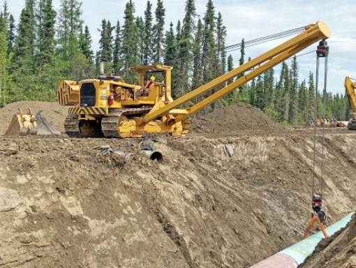 First Coastal Gas Link pipe laid