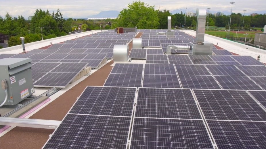 Richmond fire hall #1 solar panels