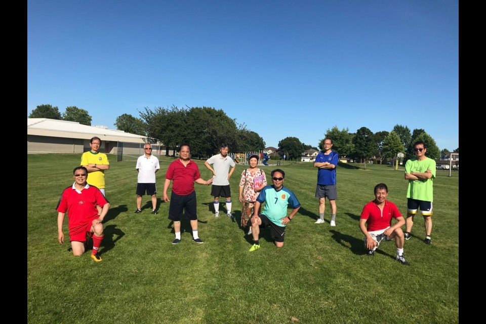 This group of drop-in soccer players attract some funny looks when they score a goal. That’s because, instead of hugging or high-fiving, they burst into snippets of Cantonese opera to celebrate, which is not that surprising, given that they’re all Cantonese opera singers. Nono Shen photo