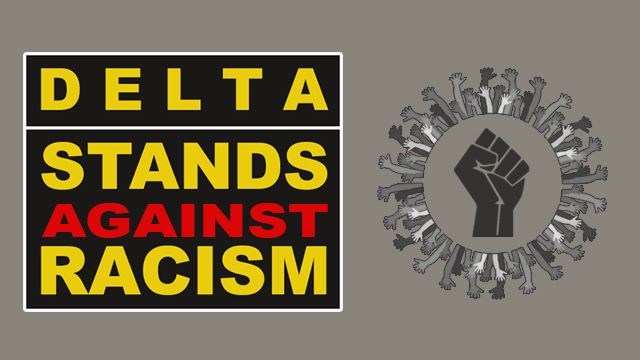 Delta Stands Against Racism logo