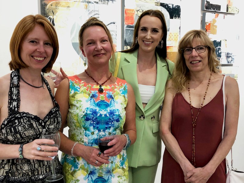 The Hearth staff of 2019: Emilie Kaplun, curator; Kathleen Ainscough, program coordinator; Tara Cole, cultural connector; Jacqueline Massey, executive director