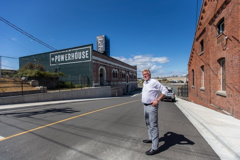 Developer Chris Le Fevre at old Powerhouse plant.| Darren Stone, Times Colonist